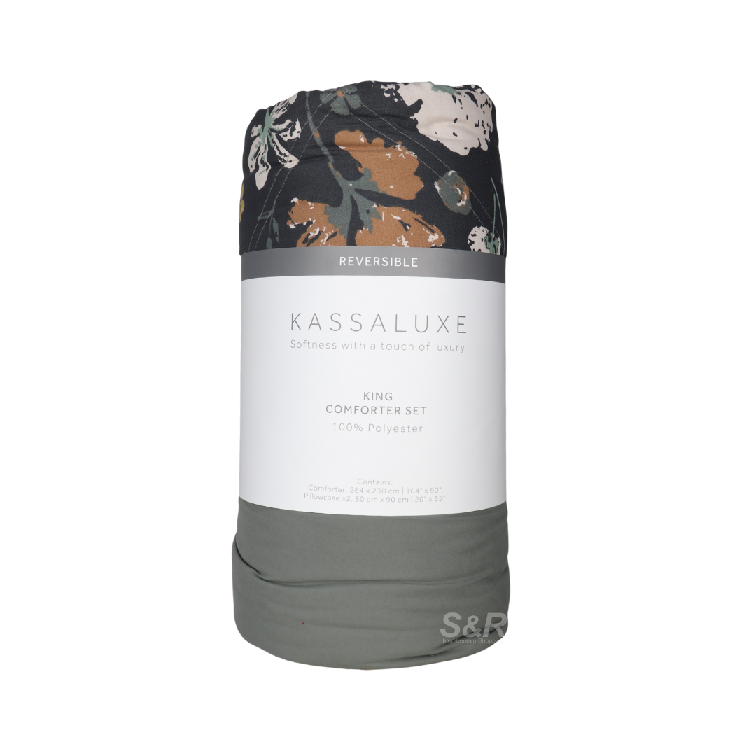 Kassaluxe King Reversible Comforter Set